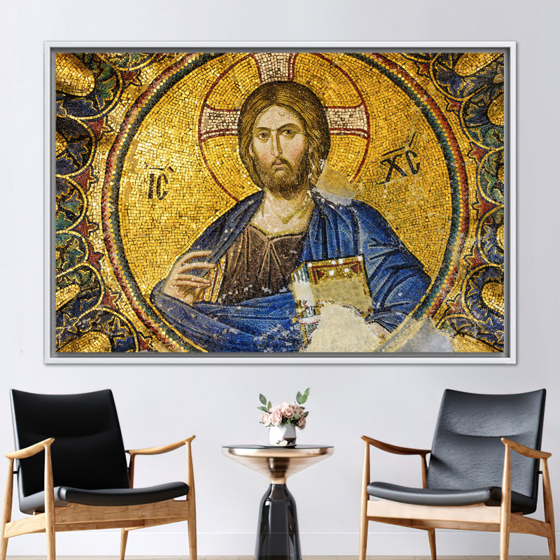 Print on Canvas, White, Framed Print without Mat, 80 cm H x 110 cm W