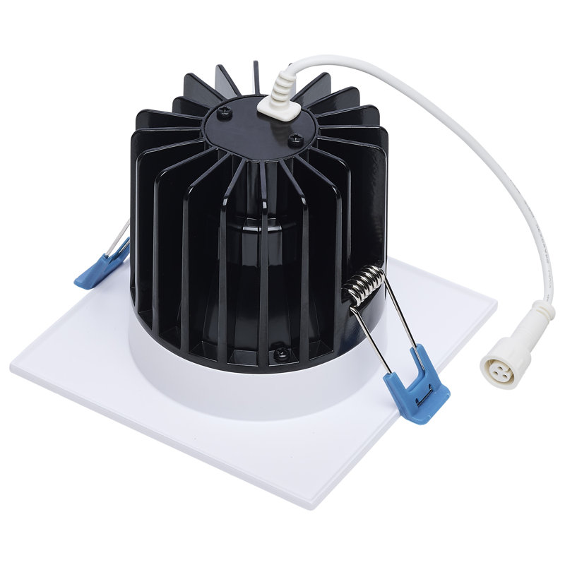 16/20/24 Watt LED Remote Driver Downlight 27K/30K/35K/40K/50K CCT Field Selectable Square, White