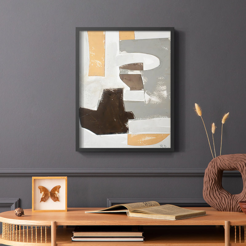 «Andalusian Forms III», reproduction encadrée - bois massif, H 28 po x l 22 po, Noir
