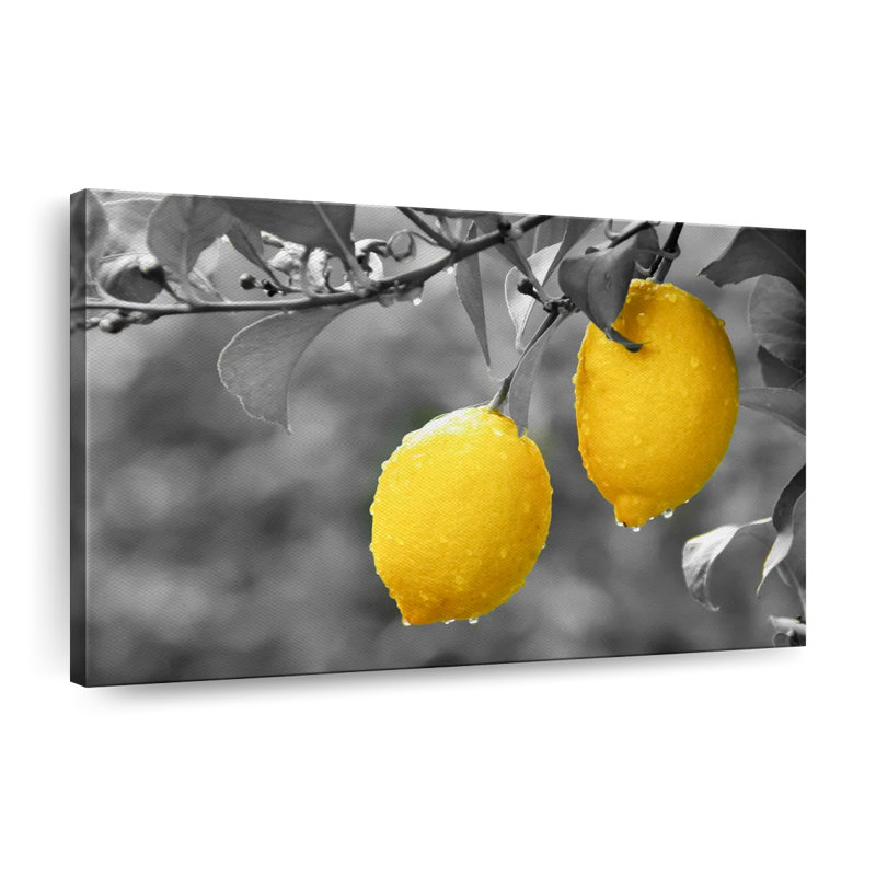 Lemons Pop Canvas Print, 26" H x 39" W x 1.25" D