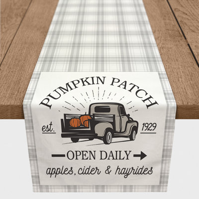Serpil Plaid Thanksgiving Table Runner