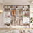 Freestanding Closet System with Drawers, Adjustable Closet Organizer with Hanging Rods and Shoe Racks-990715878