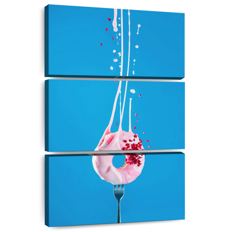 Yarlin Creamy Raspberry Doughnut, 57'' H x 36'' W