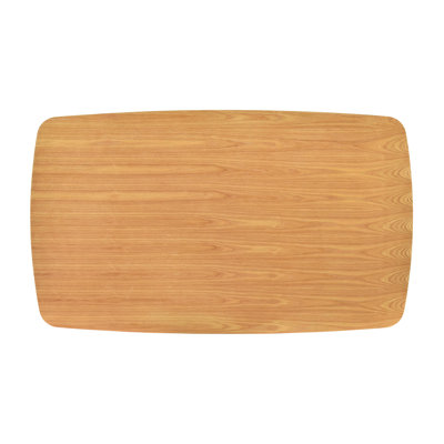 Casual Dining - Natural Oak Finish Table & Modern Chairs Side With Breathtaking Curved