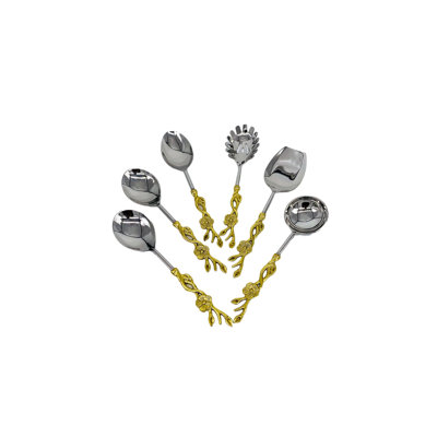 Gilcrease 6 Piece Stainless Steel Hostess Set