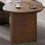Bureau ovale brun en bois massif avec 1 tiroir-1588318302-1588318290