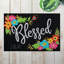 Tapis d'extérieur antidérapant Destainy Floral Blessed 27 po x 18 po-292720012