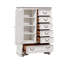 Commode 6 tiroirs Colchester avec 1 porte et tablettes réglables