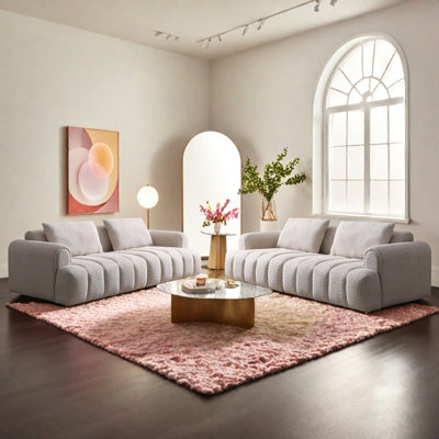 Canapé 100% moderne 4 places Boucle