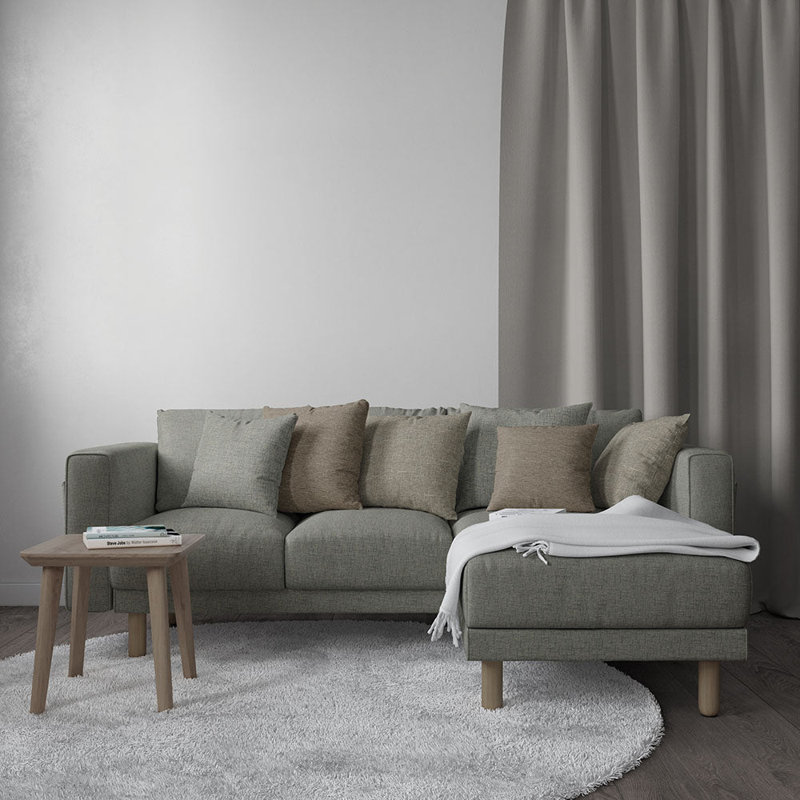 Tissu uni Abbeyshea Miura par The Yard, Granit
