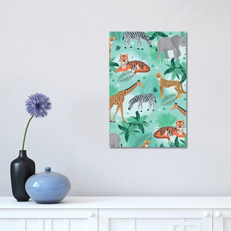 Everyday Jungle Savannah I by Lisa Whitebutton - Wrapped Canvas Print, 30.48 cm H x 45.72 cm W