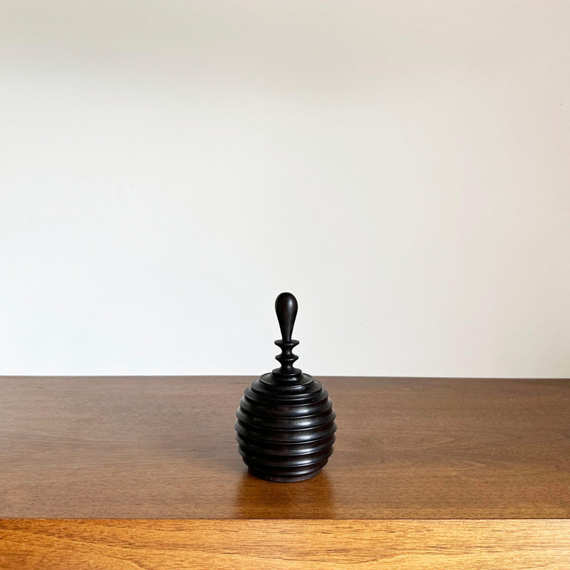 Ebony Wood Collection Wood Jar, Style One