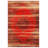 Susan Red Oriental Machine Printed Cotton Polyester Area Rug-933038169