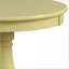 Table basse transitionnelle jaune clair avec piédestal rond 4 pieds solides - parfaits pour les lampes et amp; Lit-1811315233