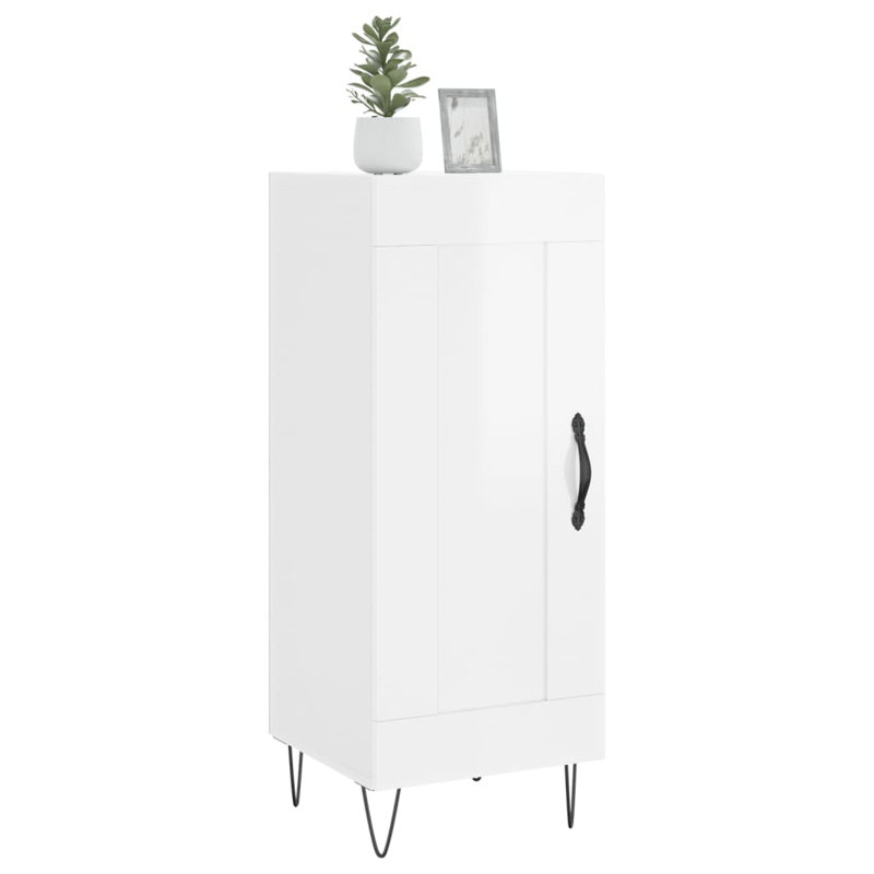 Farrelly 34.5cm Sideboard, High gloss white