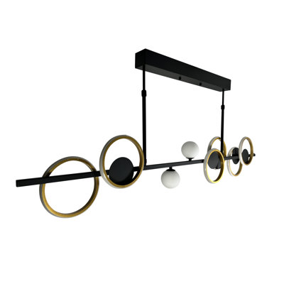 1 - Light Black LED Kitchen Island Pendant