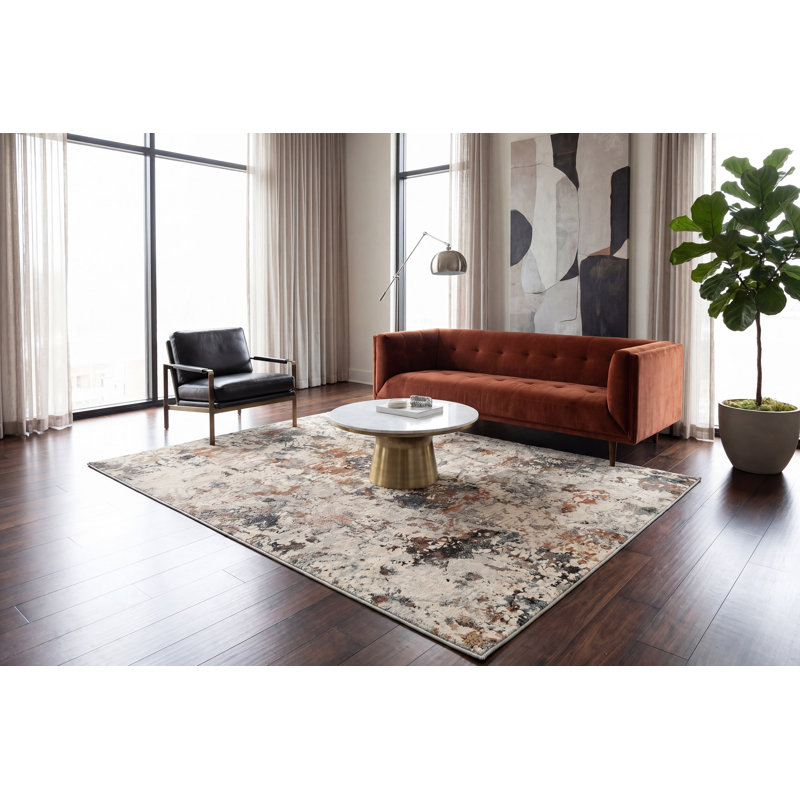 COUTURE 52023-6616 IVOIRE / CUIVRE, Rectangle 9 pi x 12 pi 6 po