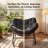 2-Person Outdoor Rocking Chair Set with Thick Cushions (Set of 2)-1004791840