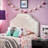 Contemporary Twin Headboard In Fabric With Button Detailing Enrapturing Tufting