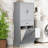 Bathroom Storage Cabinet Grey Color, With Painted, 2 Laundry , Adjustable Shelf, Tipping, Doors And Drawer For Home Grey, Painted Finish, House-593640512