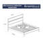 Lit plateforme Mid-Century en bois massif-69784958-120391575