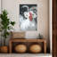 Art floral moderne coq floral-129001252
