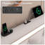 Base de lit grand format avec lumières DEL, station de charge et tête de lit à losanges pour un confort moderne-106041674-106041673
