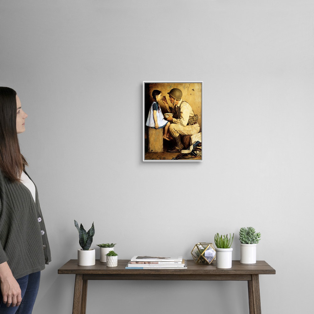 Norman Rockwell " The American Way " by Norman Rockwell Painting Print Red Barrel Studio®