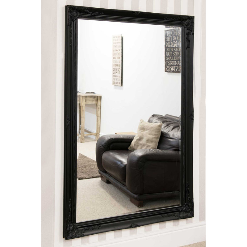 Westphalia Flat Wall Mirror, 200cm H x 140cm W, Black