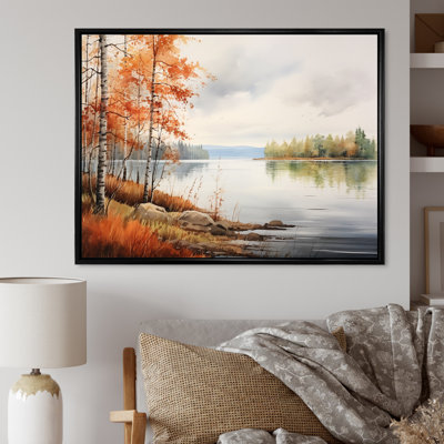 Scandinavian Lake Tranquility II sur impression sur toile