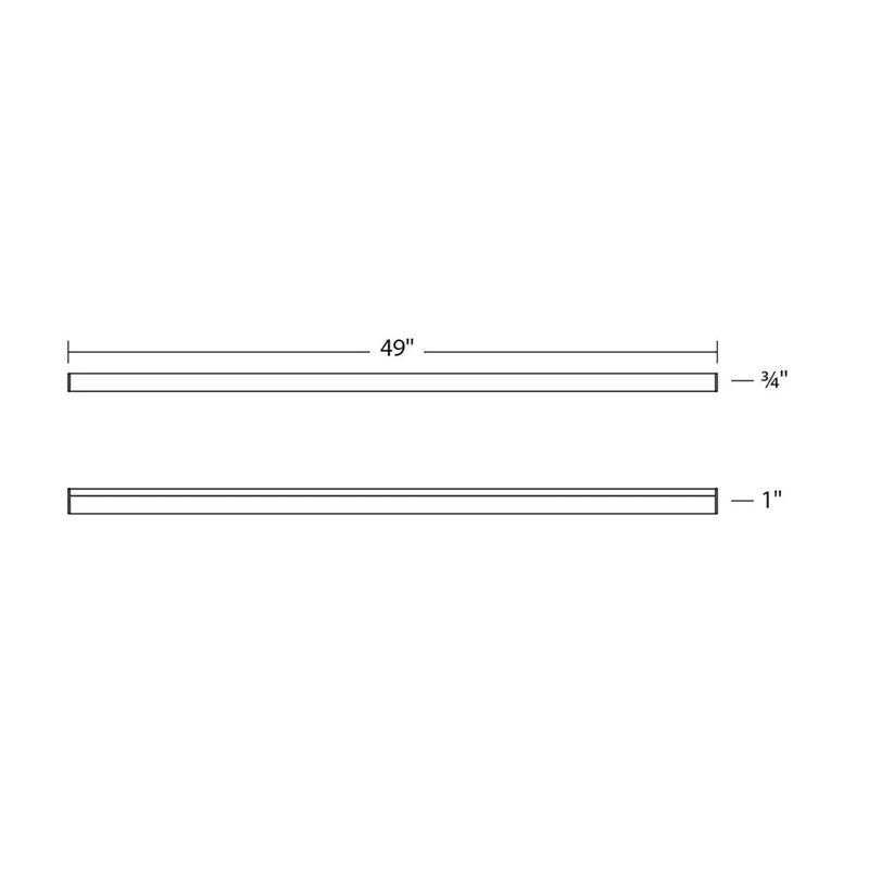 Stix Plus Dimmable LED Bath Bar, Satin Black