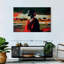 Ethnique africain en rouge sur toile-1411827411