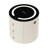Modern Off-White Round Nightstand With Light And Wireless Charging And Speakers And USB Port