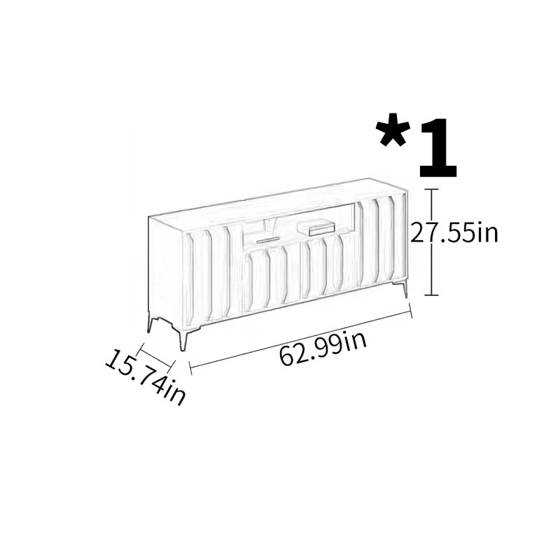 Modern minimalist TV stand