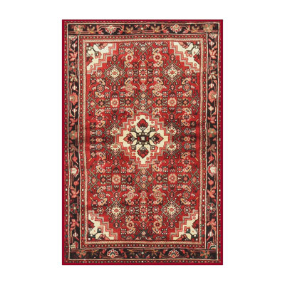 Tapis traditionnel rouge / noir