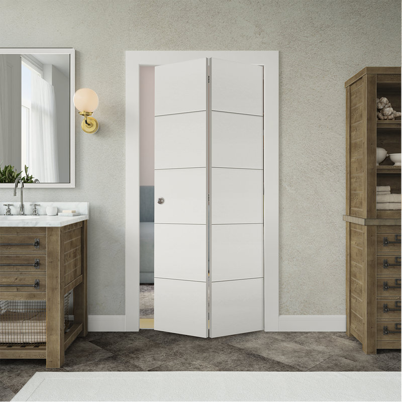 Porte pliante en bois manufacturé et en métal Smart Pro 4H, 48 po x 80 po