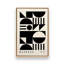 Bauhaus Geometric Duo Set of 2 Canvas Prints in a Silver Frame, 18" X 12"-415845155-415845085-426749284