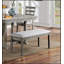 Rustic Style 6-Piece Dining Set With Grey Finish, Spacious Table, 4 Side Chairs, And Bench For Comfortable Seating