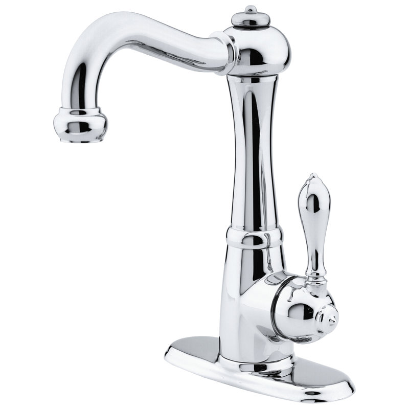 Robinet de cuisine à poignée simple Marielle, Chrome poli