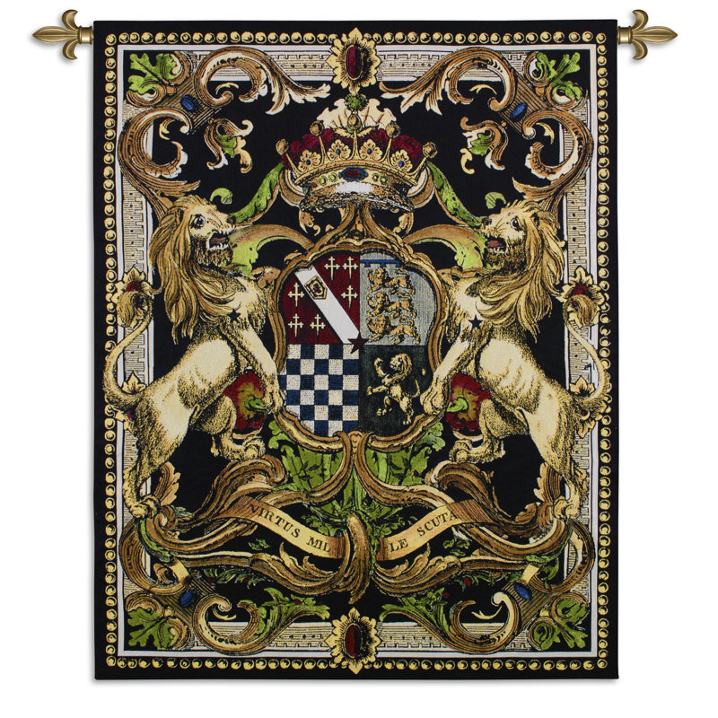Tapisserie « Crest On Black II » par World Art Group