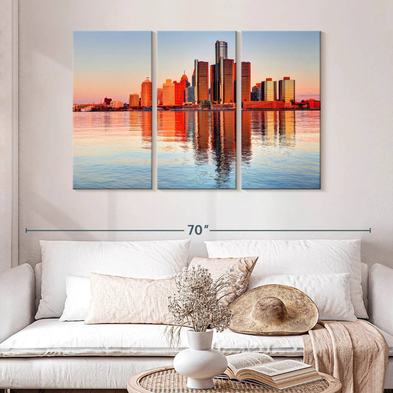 Rorry Michigan Sunset Glow, 32" H x 50" W