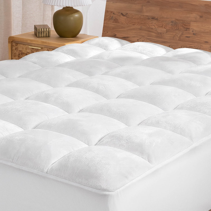 Protège-matelas en duvet synthétique réversible Premium, Double