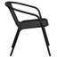Chaises de restaurant empilables en rotin pour l'intérieur et l'extérieur Arthor par Flash Furniture-21223672