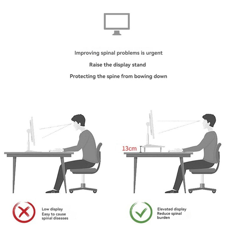 Support pour écran Maurizia, Blanc
