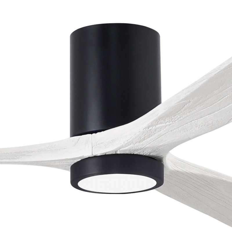 Irene LED Ceiling Fan, Matte Black, 52", Matte White