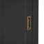 Bibliothèque de 83,4 po de hauteur avec 3 tablettes à éclairage DEL avec portes coulissantes et bibliothèque ouverte pour le bureau à domicile-752941306
