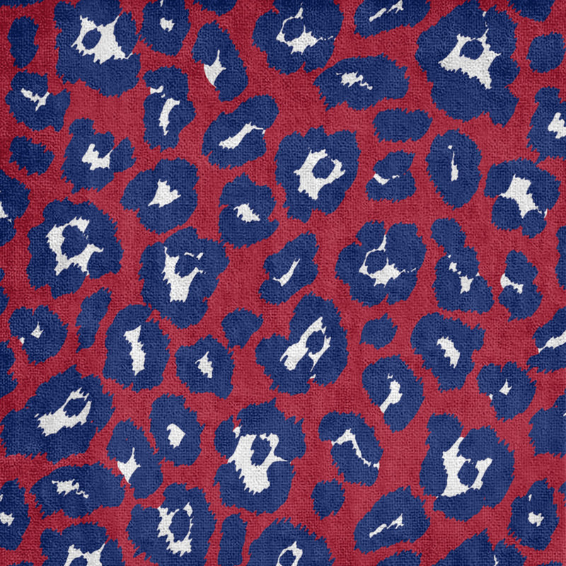 Lucida Bath Towel, Polyester/Cotton Blend, Red/White/Dark Blue