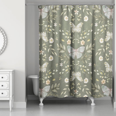 Rideau de douche simple Anglina