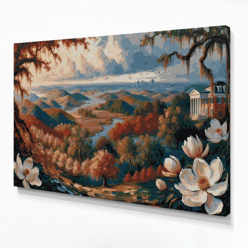 Art mural sur toile noire «USA State Georgia», H 11 po x l 14 po