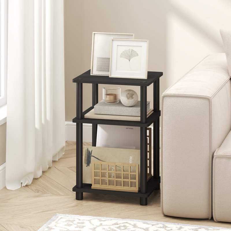 Turn-N-Tube 34.04cm W Manufactured Wood Bedside Table